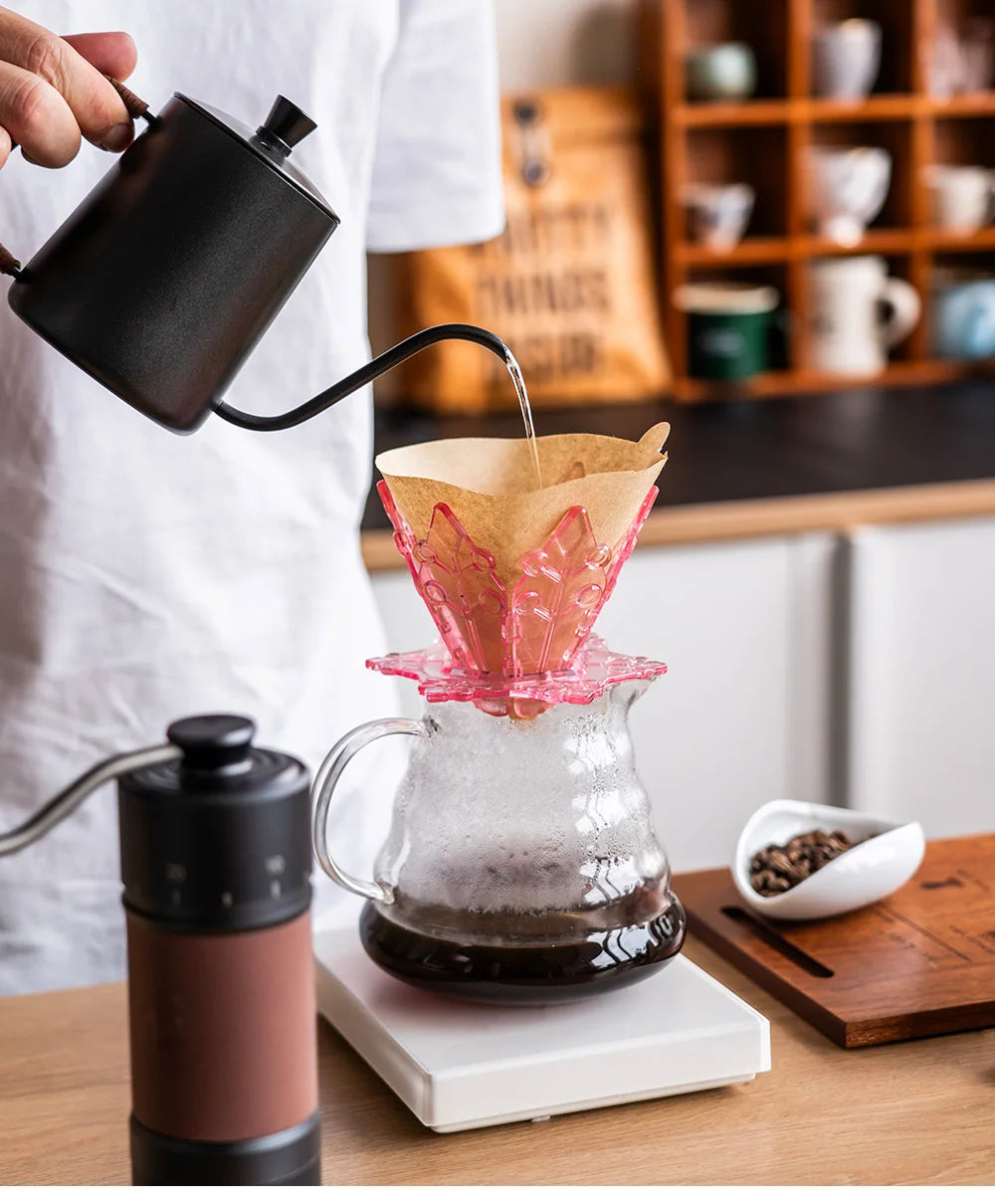 Stainless Coffee Pot/Coffee Pour Over 350/ 600ml Kettle wit Anti-scald Rope Premium Pour Over Kettle Stovetop Coffee Drip Kettle