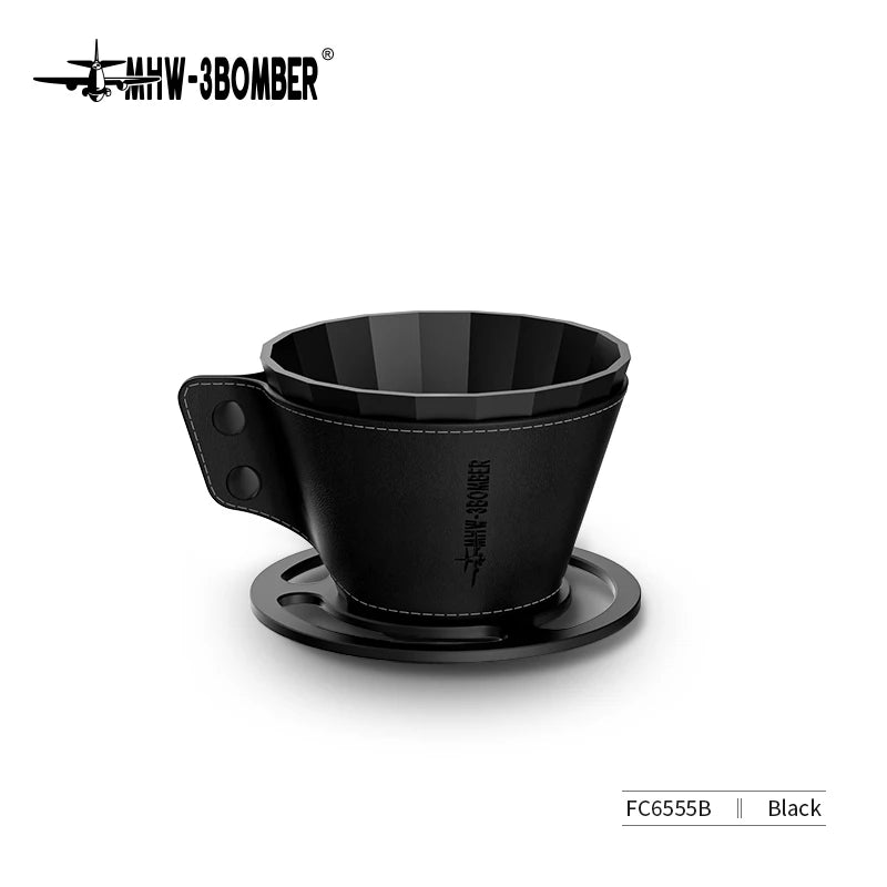 MHW-3BOMBER Pour Over Coffee Maker Set 500ml Glass Pour Over Coffee Dripper Filter Coffee Maker Filter Paper Coffee Accessories