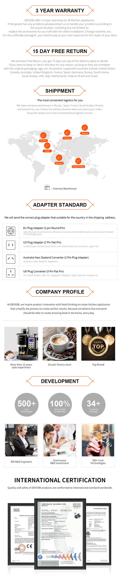 DEVISIB 4-in-1 Automatic Milk Frother Electric Instant Magic Froth 350ml Stainless Steel Pitcher Dishwasher Safe Hot and Cold