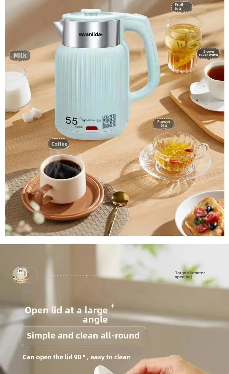 Intelligent Constant Temperature Electric Kettle 1500w Stainless Steel Electric Kettle Household 1.8L Portable Electric Kettle