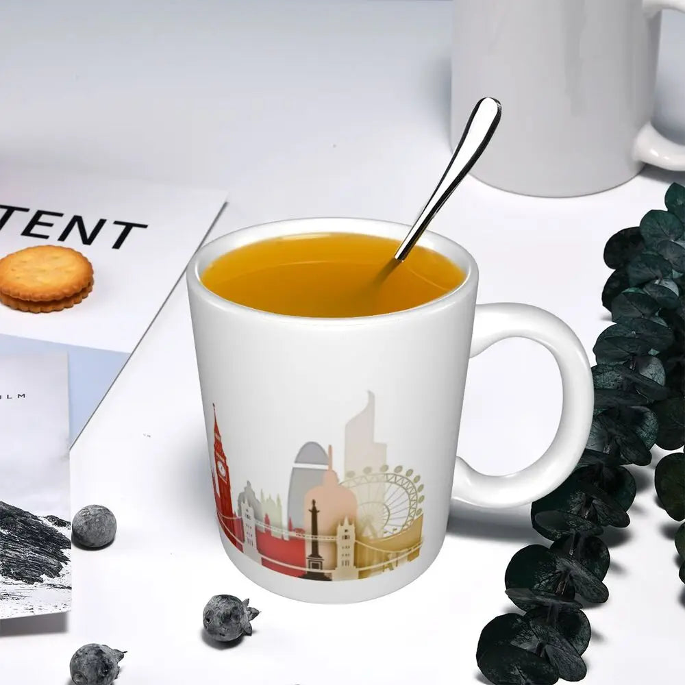London Mug Funny Ceramic Coffee Cups Tea Mugs Milk Cup Drinkware Gift for Friends