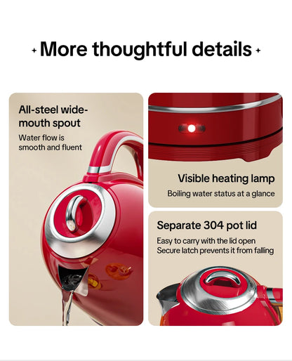 European-style retro electric kettle, 1.3L large capacity, constant temperature and heat preservation, a great home item