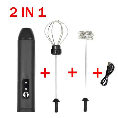 Diwiter Electric Milk Frother Handheld Egg Beater Foamer Coffee Maker Electric Blender Mixer Mini Portable Blender Kitchen Tool