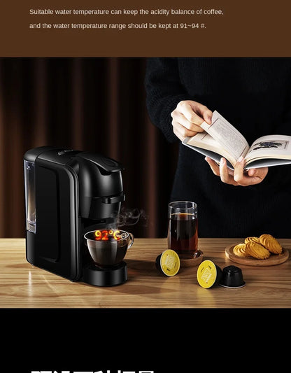 All-In-One Home & Commercial Espresso & Americano Capsule Coffee Machine Small Automatic With Battery Electric Power Source