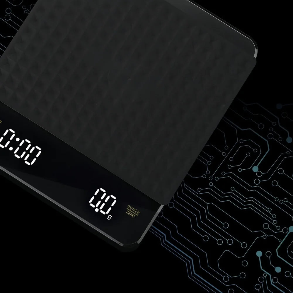 High-precision Electronic Coffee Scale with Waterproof Pad LED Display USB Timing Professional Home Coffee Accessories 3kg/5kg
