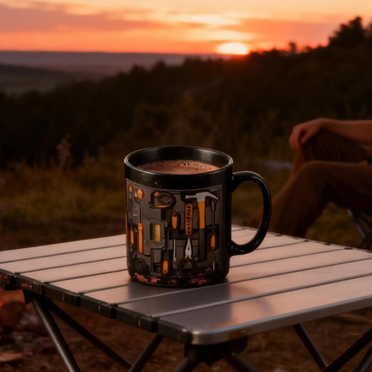 Coffee Mug 11oz Mechanic Tool Design Tea Drinkware Latte Mugs with Handle for Husband Coffee Tea Milk Beverage Home Kitchen Cafe