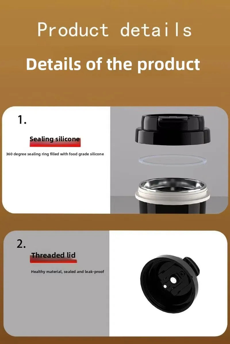 12V/24V Vehicle-Mounted Electric Kettle 500ML Large Capacity with 316 Stainless Steel Liner Fast Heating Anti-Dry-Burn Function