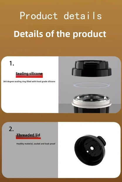 12V/24V Vehicle-Mounted Electric Kettle 500ML Large Capacity with 316 Stainless Steel Liner Fast Heating Anti-Dry-Burn Function