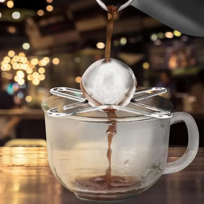 Coffee Cooling Tool With Stainless Steel Ice Sphere Unlock Coffee True Flavors Ice Ball Tools Reusable Coffee Accessories