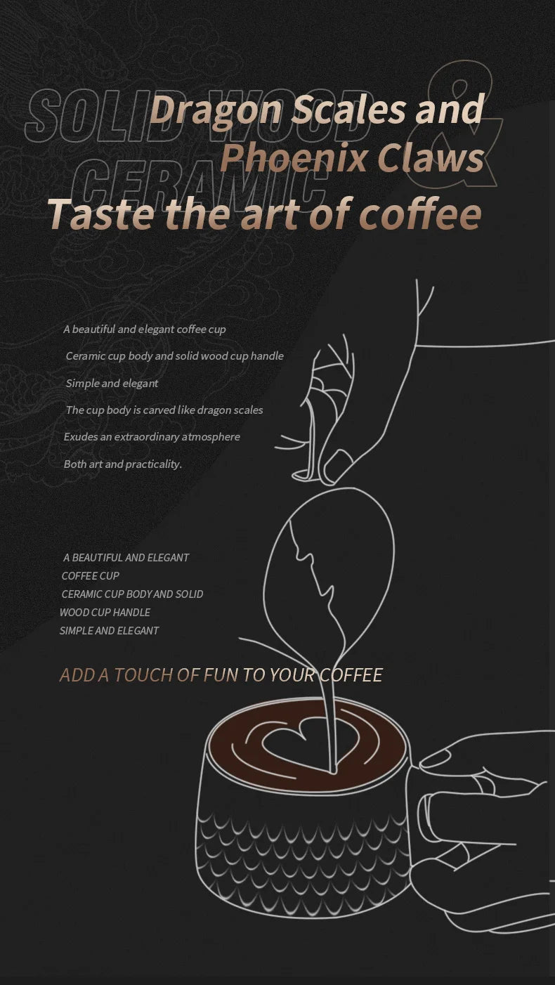 Bincoo Espresso Mug 200ml Ceramic Coffee Cup and Saucer Professional Home Barista Latte Art Mug Exquisite Kitchen Accessories