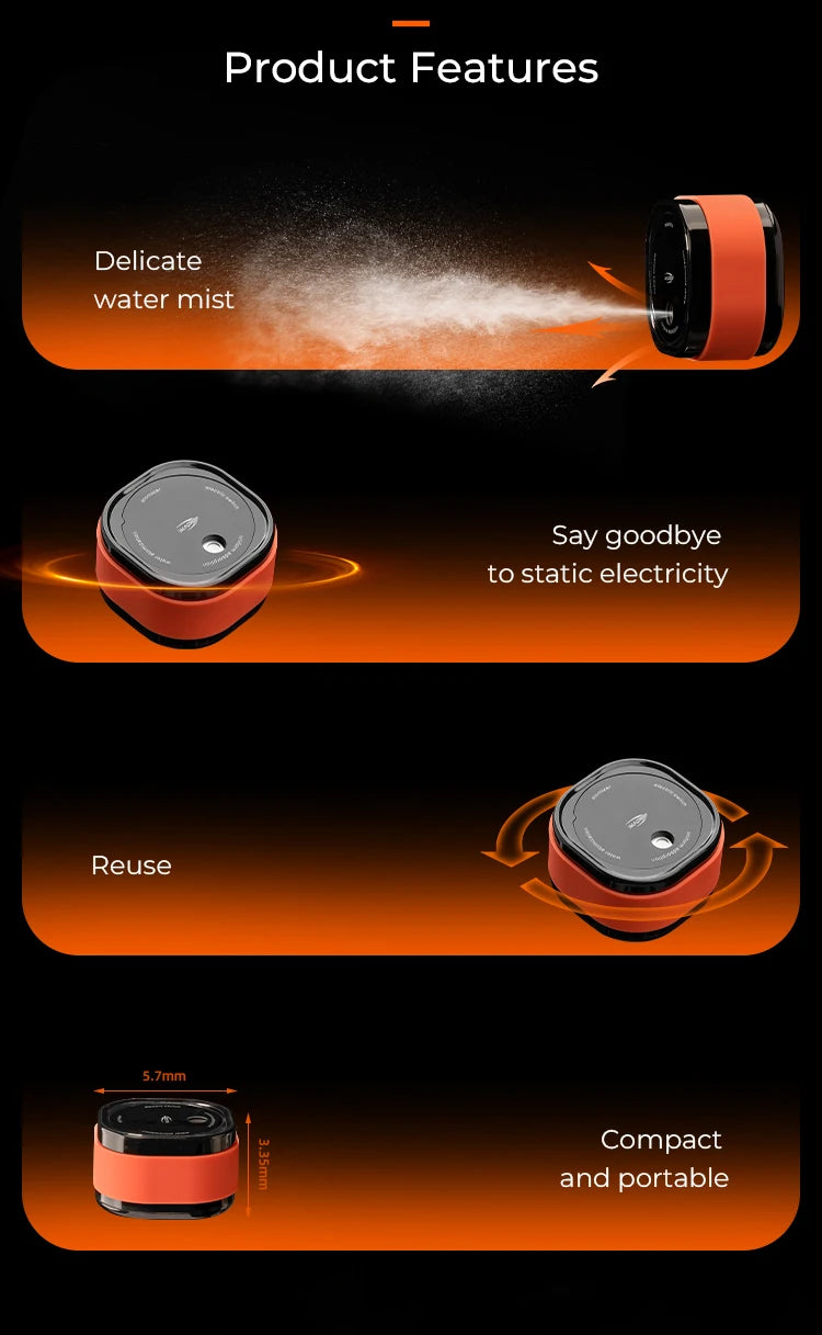 IKAPE Coffee Bean Atomizer,20ml Anti-Static  Automatic Spray Bottle,Espresso Machine Accessories,Coffee Lover Gift