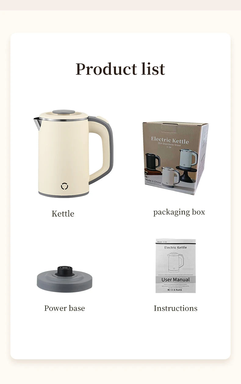 Electric kettle 800ml small kettle heating kettle office household electric kettle tea and milk.