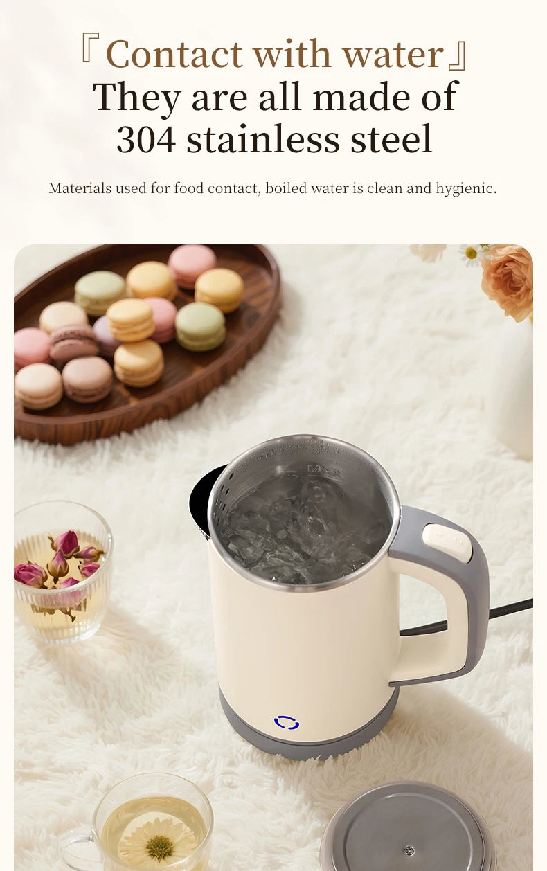 Electric kettle 800ml small kettle heating kettle office household electric kettle tea and milk.
