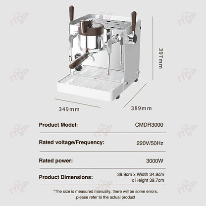 ITOP CMDR3000 Coffee Machine Commercial Dual-Pump Triple-Thermoblock 3000W Stepless Pressure Control PID System for Cafe