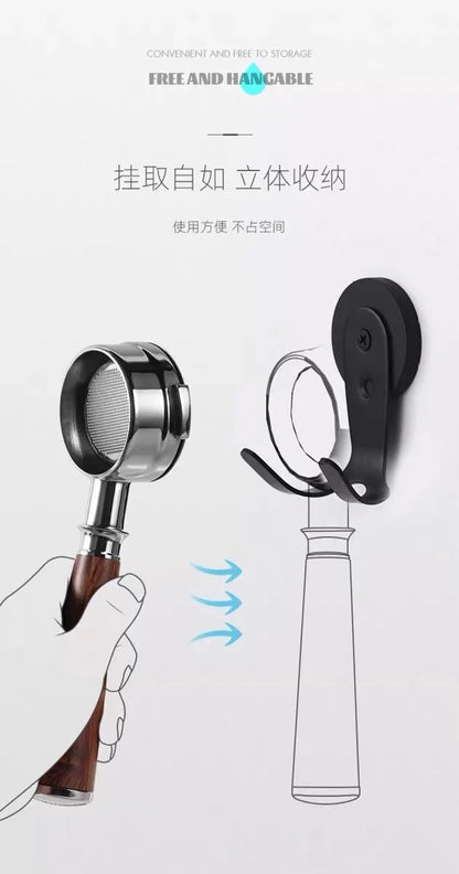 Coffee Handle Magnetic Hook Bottomless Bottom Horn Handle Storage Hanger Powder Hammer Powder Bowl Accessories Storage Bracket