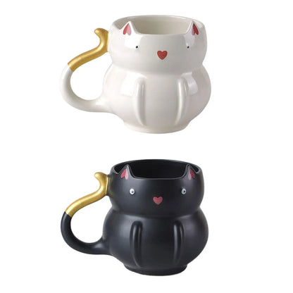 Coffee Mug, Soup Mug, Teacup, Cute Reusable 425ml Tea Cup, Water Cup, for Hold