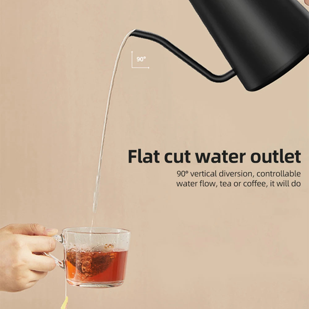 Gooseneck Electric Kettle 0.9L Temperature Control Stainless Steel Inner Heating 1200W Electric Kettles Anti-dry Protection