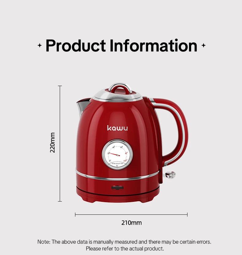 European-style retro electric kettle, 1.3L large capacity, constant temperature and heat preservation, a great home item