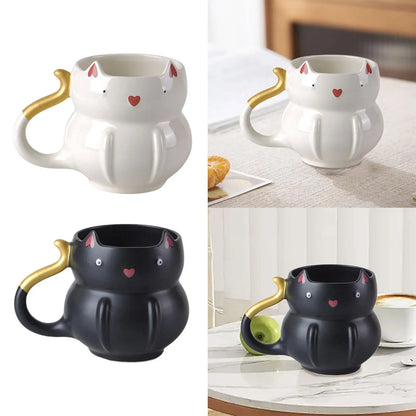 Coffee Mug, Soup Mug, Teacup, Cute Reusable 425ml Tea Cup, Water Cup, for Hold