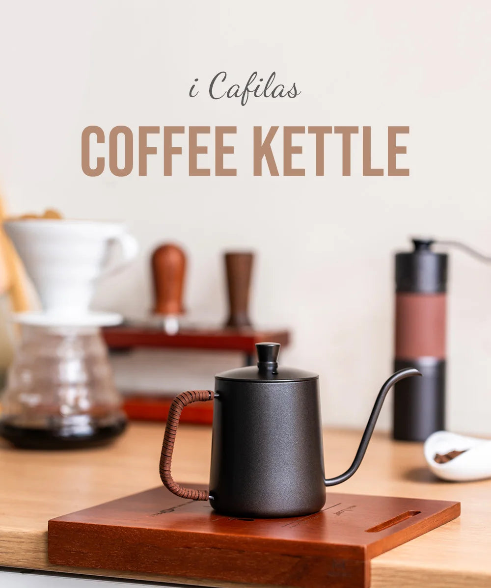 Stainless Coffee Pot/Coffee Pour Over 350/ 600ml Kettle wit Anti-scald Rope Premium Pour Over Kettle Stovetop Coffee Drip Kettle