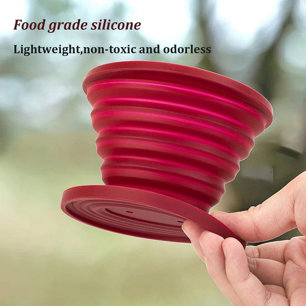 Dripper Collapsible Pour Over Coffee Dripper Portable Camping Pour Over Coffee Maker Reusable Silicone Pour Over Coffee Filter