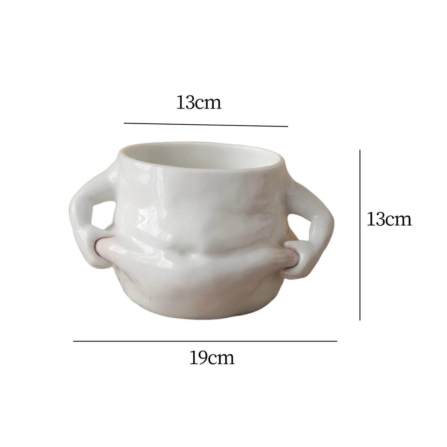 Coffee Mug Creative Tableware Durable Tea with Handle Water Cups Reusable Belly Mug for Party Household Festivals Office