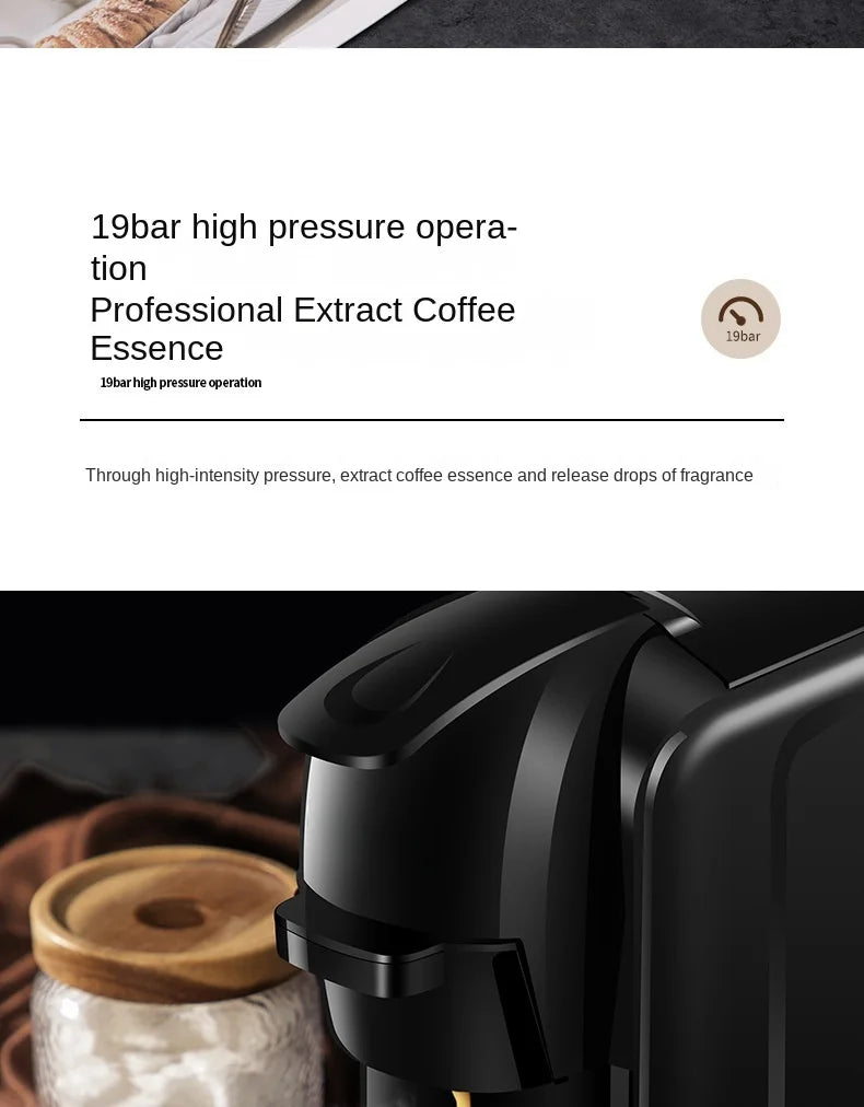 All-In-One Home & Commercial Espresso & Americano Capsule Coffee Machine Small Automatic With Battery Electric Power Source
