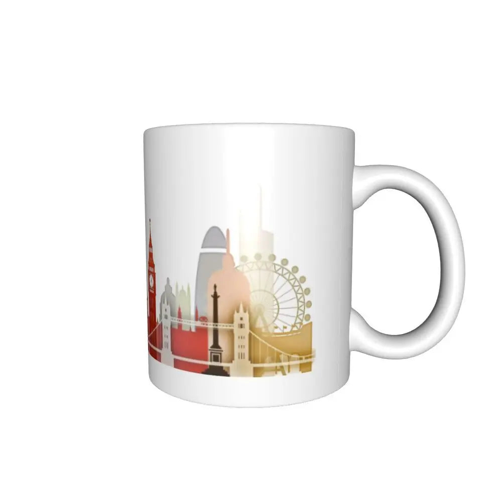 London Mug Funny Ceramic Coffee Cups Tea Mugs Milk Cup Drinkware Gift for Friends