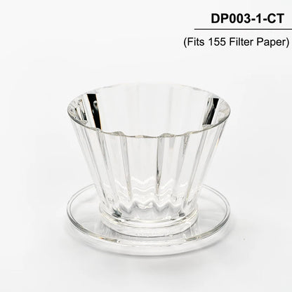 Minos Cupcake Dripper, Pour Over Coffee Dripper, Pour Over Coffee Maker (Fits 155 Filter Paper) - Ideal for Home, Office,