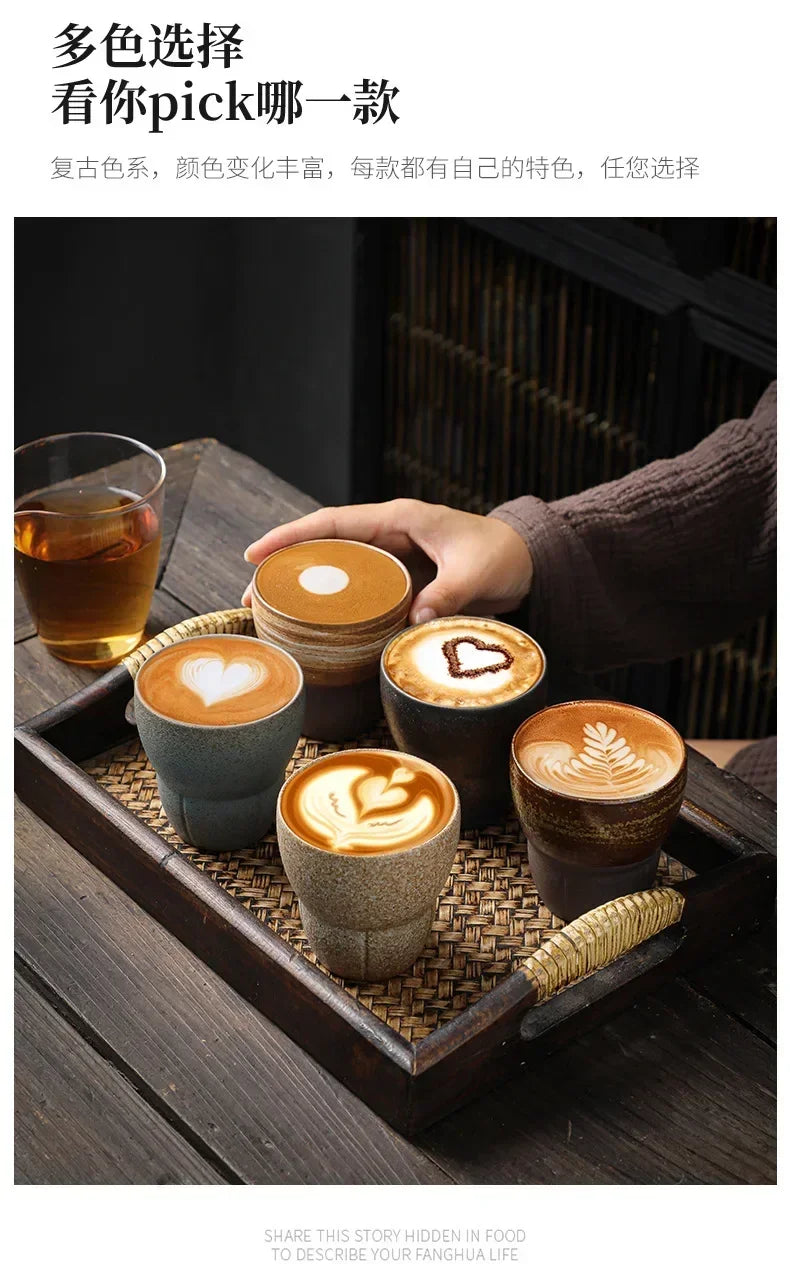 Mug Coarse Ceramic Coffee Mug Cup Tea Cup Vintage Rough Pottery Coffee Mug Tea Cup