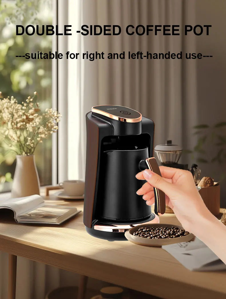 Compact Electric Drip Coffee Machine Home Use 3-5 Cups Fast Brewing Fast Heat Turkish coffee maker Auto Convenient