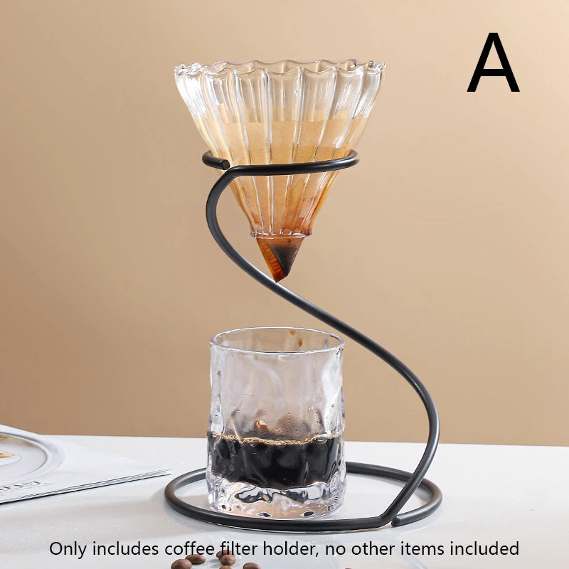 Pour Over Coffee Rack Coffee Maker Drip Filter Cup Rack Stand Brewer Holder Hand Drip Bracket Pour Over Dripper Maker Drip