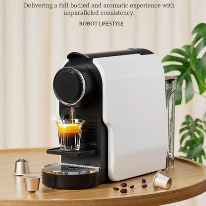 Multi Capsule Coffee Maker Machine Compatible Ground Coffee, Hot Cold Dual Extraction, 20Bar High Pressure, 1.4L Water Tank