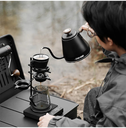 MHW-3BOMBER Pour Over Coffee Maker Set 500ml Glass Pour Over Coffee Dripper Filter Coffee Maker  Filter Paper Coffee Accessories