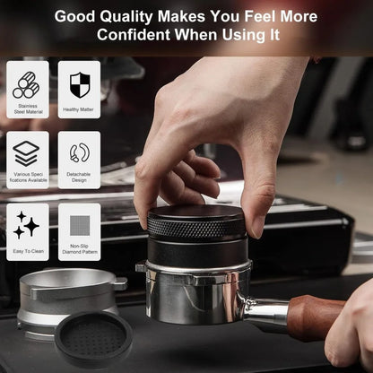 51/53/58mm Coffee Tamper Coffee Distributor Espresso Distribution Tool Espresso Machine Accessories Tools,Coffee Shops Kitchen