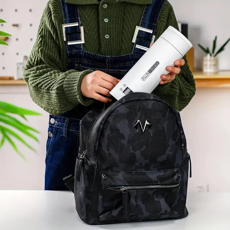 Electric Kettle Small Portable Stainless Steel Bottles for Boiling Water Travel Tea Coffee  Automatic 500ml Kettle for Camping