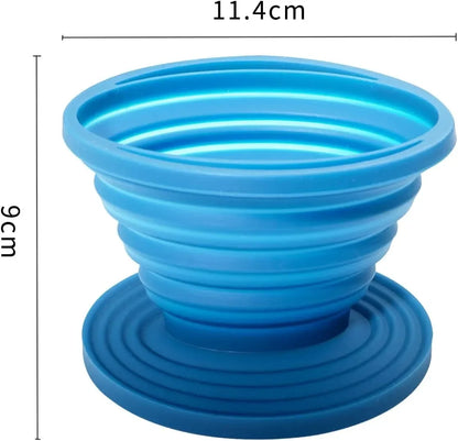 Dripper Collapsible Pour Over Coffee Dripper Portable Camping Pour Over Coffee Maker Reusable Silicone Pour Over Coffee Filter