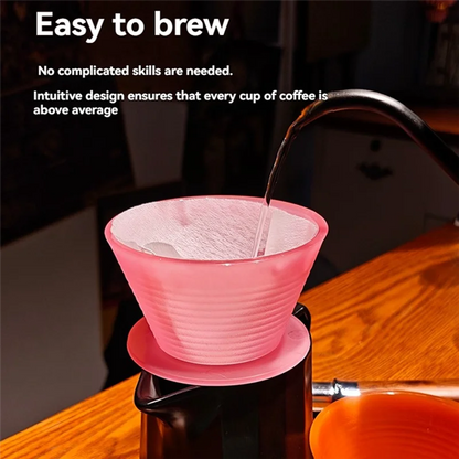 A74G-Pour Over Coffee Dripper Filters Cups Hand Pouring Slow Brewing Coffee Pour Over For Cafe Travel Home