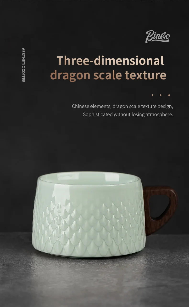 Bincoo Espresso Mug 200ml Ceramic Coffee Cup and Saucer Professional Home Barista Latte Art Mug Exquisite Kitchen Accessories