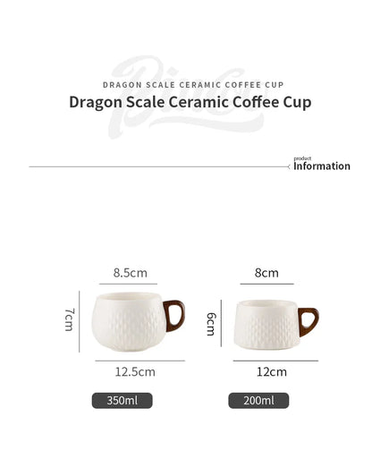 Bincoo Espresso Mug 200ml Ceramic Coffee Cup and Saucer Professional Home Barista Latte Art Mug Exquisite Kitchen Accessories