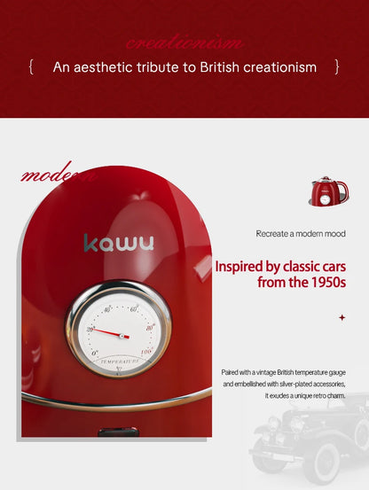 European-style retro electric kettle, 1.3L large capacity, constant temperature and heat preservation, a great home item