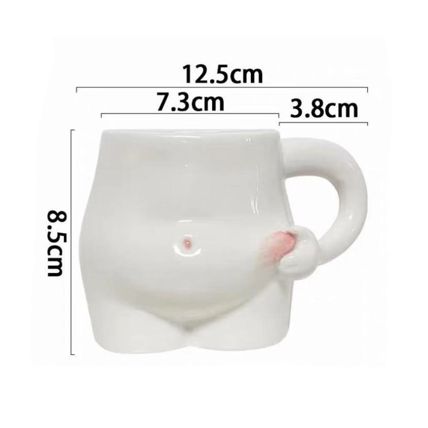 Coffee Mug Creative Tableware Durable Tea with Handle Water Cups Reusable Belly Mug for Party Household Festivals Office