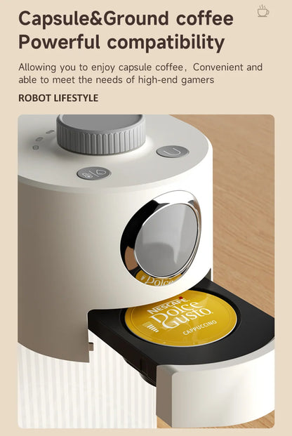 Coffee Maker 3 in 1 Multi Coffee Machine Hot/Cold, Dual Extraction, 20Bar, 1.4L Water Tank Home Hotel Coffee Maker