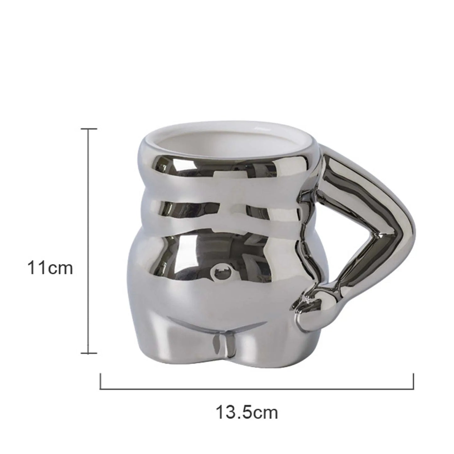 Coffee Mug Creative Tableware Durable Tea with Handle Water Cups Reusable Belly Mug for Party Household Festivals Office