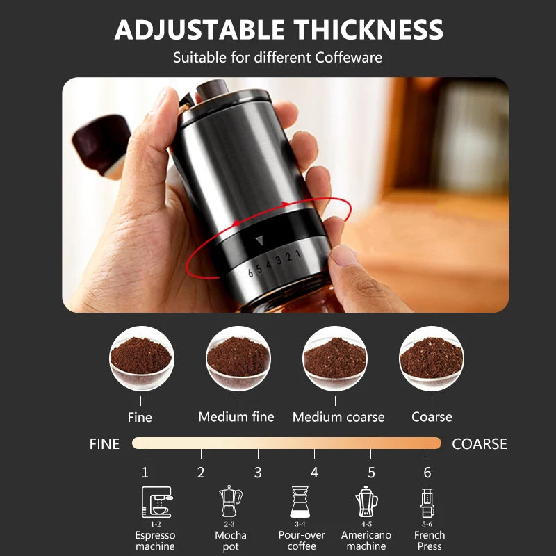 Coffee Set Coffee Accessories Manual Grinder Mill Glass Pot with Filter Dripper Gooseneck Kettle Specialized BaristaSet