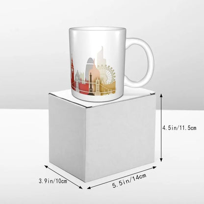 London Mug Funny Ceramic Coffee Cups Tea Mugs Milk Cup Drinkware Gift for Friends