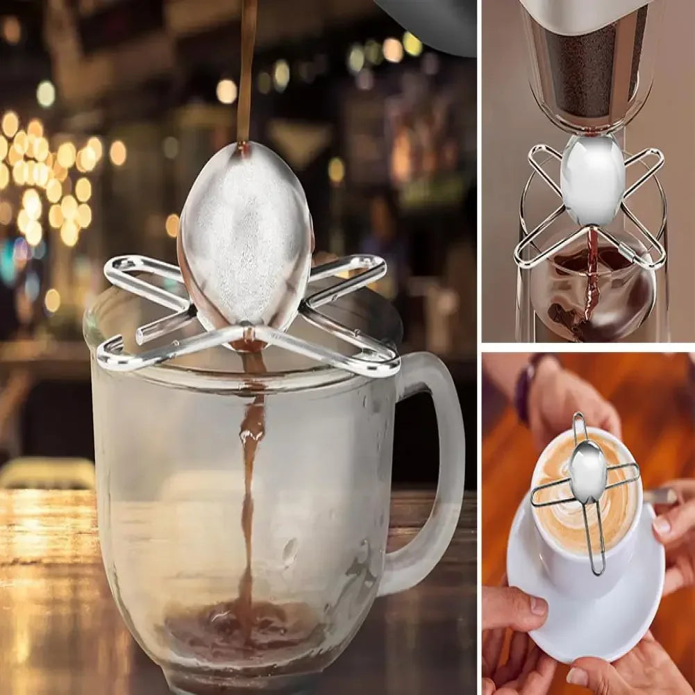 Coffee Cooling Tool With Stainless Steel Ice Sphere Unlock Coffee True Flavors Ice Ball Tools Reusable Coffee Accessories