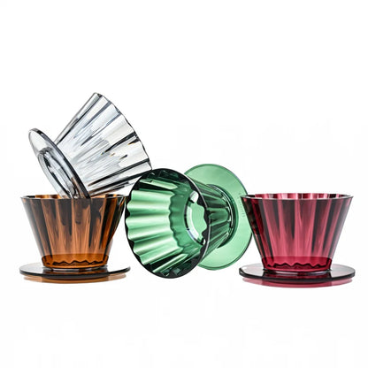 Minos Cupcake Dripper, Pour Over Coffee Dripper, Pour Over Coffee Maker (Fits 155 Filter Paper) - Ideal for Home, Office,