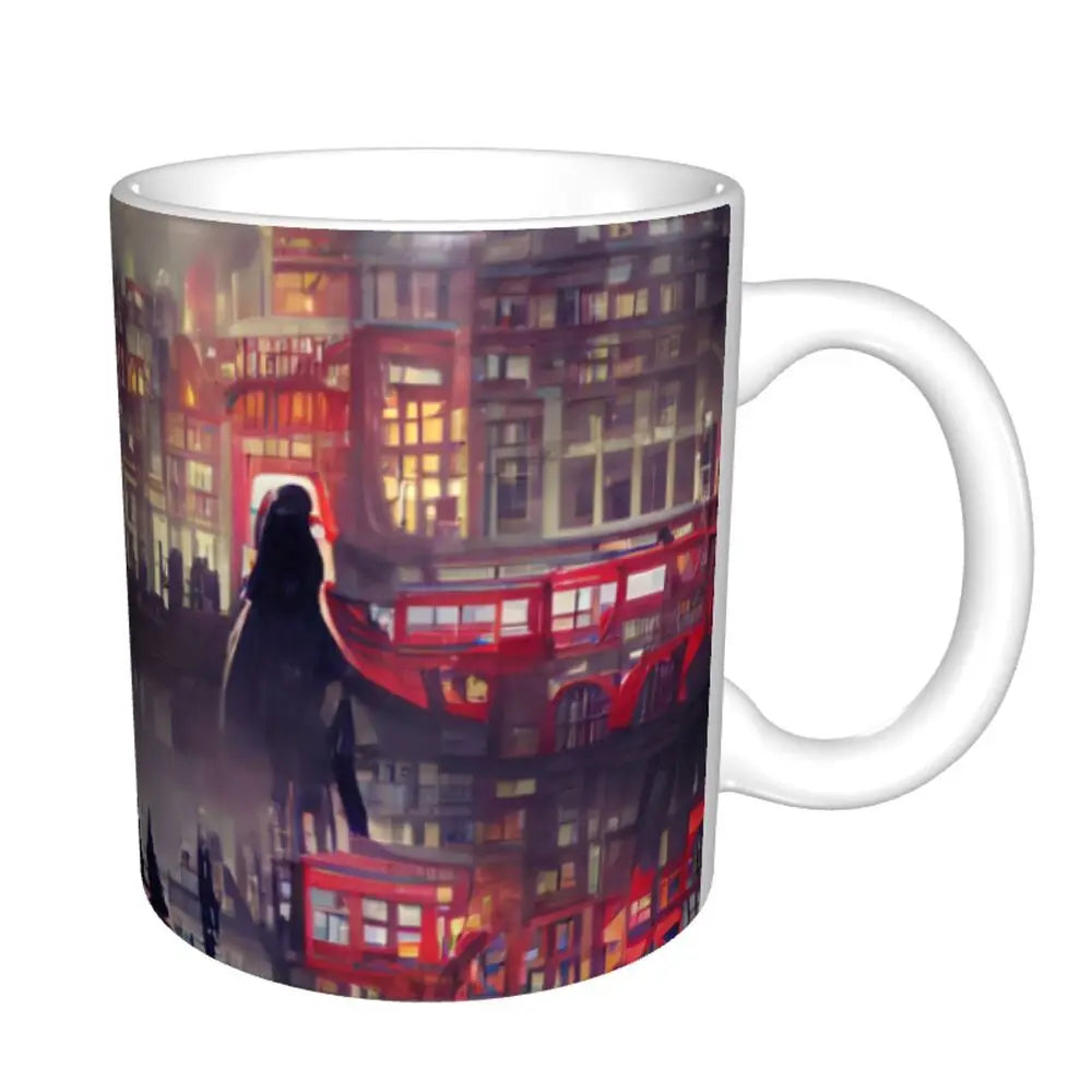 London Mug Funny Ceramic Coffee Cups Tea Mugs Milk Cup Drinkware Gift for Friends
