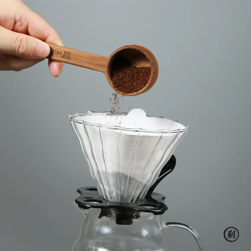 Wood Pulp  01 Cone Filter Pour Over 1-3Cups Natural Drip Coffee Paper Filters Makers Accessories